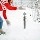 thumbnail image 3 of Fiudx Liquidación de ahorros de verano Detector de nieve para decoración de jardín, motocicleta, patio, detector de nieve, 3 of 6