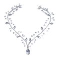 thumbnail image 1 of Tocado de boda para novia, diadema nupcial con diamantes de imitación, accesorios para el cabello para novias y damas de honor, 1 of 5