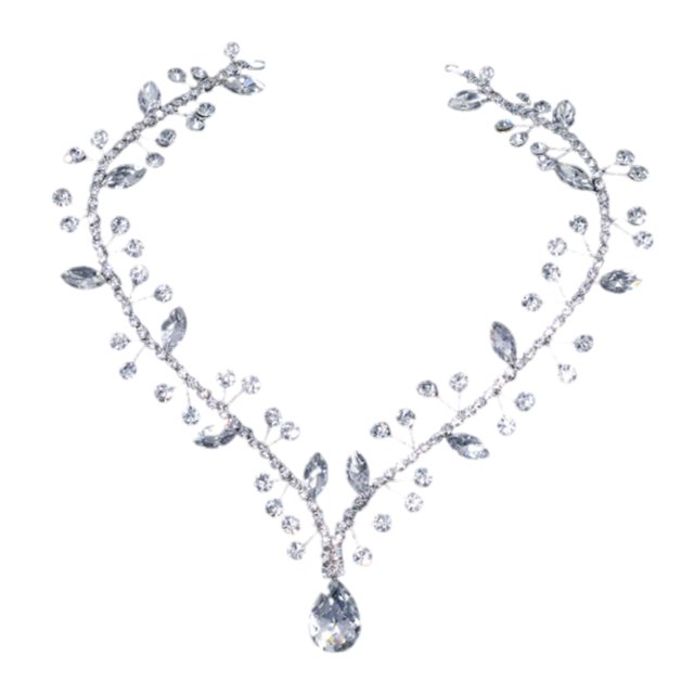 Tocado de boda para novia, diadema nupcial con diamantes de imitación, accesorios para el cabello para novias y damas de honor