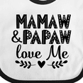 thumbnail image 4 of Inktastic Mamaw and Papaw Love Me Grandchild Boys or Girls Baby Bib, 4 of 4