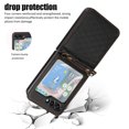 thumbnail image 7 of ELEHOLD Case for Samsung Galaxy Z Flip 6, Shockproof Faux Leather Wallet Phone Case with Shoulder Strap,Black, 7 of 7
