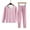 Pink, variant on QNANSPI Women Crew Neck Thermal Underwear 2 Piece Fleece Lined Warm Thick Cozy Base Layer Top and Bottom Inner Wear Pajama Sets