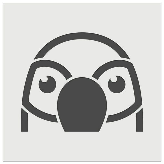 Peeking Parrot Bird DIY Cookie Wall Craft Stencil - 5.5 Inch