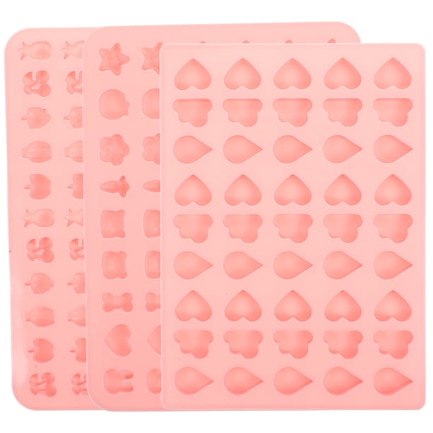 Molde de silicona para hacer gelatina, 3 piezas, resistente al calor, para dulces, recuerdos de baby shower