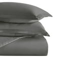 thumbnail image 4 of Noble Linens 2-Piece Gray Duvet Cover Set, Twin/Twin XL, 4 of 9