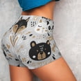 thumbnail image 6 of Rocae Funny Animals Series for Women's Quick-Dry Running Shorts,Ladies Active Athletic Apparel Yoga Workout Gym Running Volleyball Spandex Shorts Small, 6 of 9
