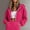 Hot Pink, variant on Women's Zip-Up Drawstring Cropped Hoodie, Short casual jacket for campus outings, shopping and early morning walks Army Green XXL