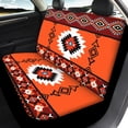 thumbnail image 4 of Pzuqiu Orange Pattern Car Seat Covers Full Set 3 PCS, Car Seat Cover Full Set Polyester Interior Accessories Anti-Slip for Trucks most Cars Sedans, 4 of 10