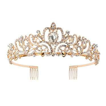 Windfall Crystal Crowns and Tiaras with Comb Headband Elegant Lady ...