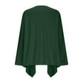 thumbnail image 5 of Wyobmus Women's Faux Suede Draped Front Cardigan Long Sleeve Open Front Waterfall Irregular Hem Jackets Lighweight Fall Fashion Outwear Coat Green, 5 of 9