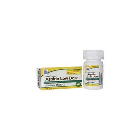 120 Enteric Coated Tablets - 3 Pack Quality Choice Aspirin 81mg Low Dose Enteric Coated 120 Tablets Each