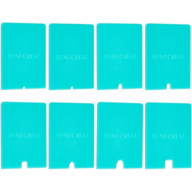 Juego de 8 herramientas para dar forma a los pies de cerámica, 2,8 x 2 pulgadas, para recortar cerámica acrílica, con base plana y redondeada y muescas de 2/4/6/8 mm.