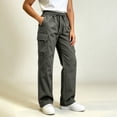 thumbnail image 5 of LIaqionyy Hiking Cargo Pants for Womens Lightweight Waterproof High Waist Outdoor Joggers Trousers with Pockets, 5 of 6