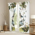 thumbnail image 3 of Castle Fairy Cute Gnome Blackout Curtains Set of 2 (52x84 Each),Flowers Window Curtains, 3 of 6
