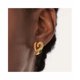 thumbnail image 4 of Aretes Serpiente Dorada En Forma De Corazón, 4 of 4