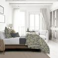 thumbnail image 4 of 6ix Tailors  Golden Bloom Barley Super Queen Comforter & 2 Pillow Shams Set - 3 Piece, 4 of 5