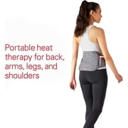 Sunbeam GoHeat Cordless Sunbeam Heating Pad for Back, Knee, and Shoulder Pain Relief and Standard Charger, Slate Gray