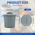 thumbnail image 2 of 2Pcs Bacon Grease Container Nonstick Silicone Bacon Grease Saver with Strainer 310ml Bacon Grease Can with Lid Heat Resistant Grease Strainer Pot Dishwasher Safe for Home Kitchens, 2 of 9