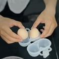 thumbnail image 4 of Necvior 2 Girds Eggs Holder Container, Plastic Eggs Storage Box Leakproof Protection Box, 4 of 11