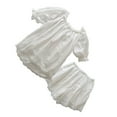 thumbnail image 1 of Guardurnaity Conjunto de ropa de dormir, pijama lavable para mujer, accesorios para el hogar de aspecto bonito, ropa de salón para niña, ropa para el hogar, Pijama Blanco/M Guardurnaity AP017051-02, 1 of 6