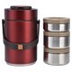 thumbnail image 2 of Fiambrera al Vacío, Interior de Doble Vacío de Acero inoxidable de 2300 ml Fiambrera Térmica Portátil de 3 Capas, Contenedor de Comida de Diseño A PrueBa de Fugas Con ASA Para Para, 2 of 7