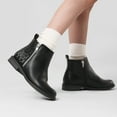 thumbnail image 6 of DREAM PAIRS Girls Ankle Boots with Side Zipper Low Heels Toddler/Little Kid/Big Kid, 6 of 7