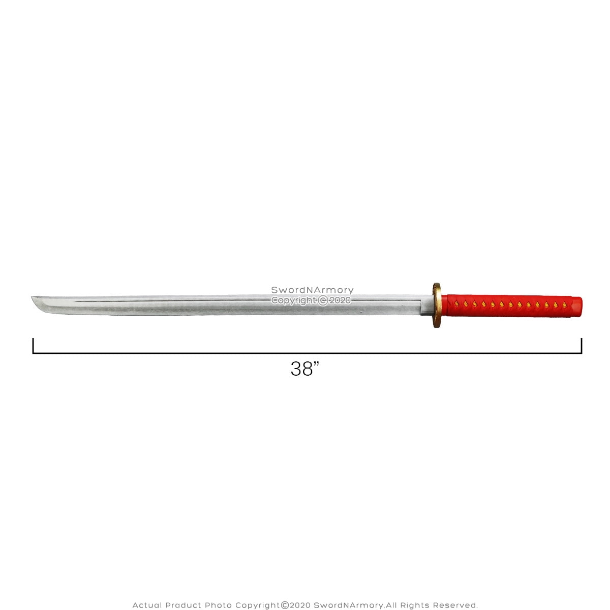 38" Foam Sword Padded Samurai Katana Cosplay Roleplay Game Costume Prop GD