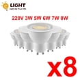 thumbnail image 2 of Foco LED BANYUO 120 grados GU10 blanco cálido frío 8 AC220V-240V, 2 of 4