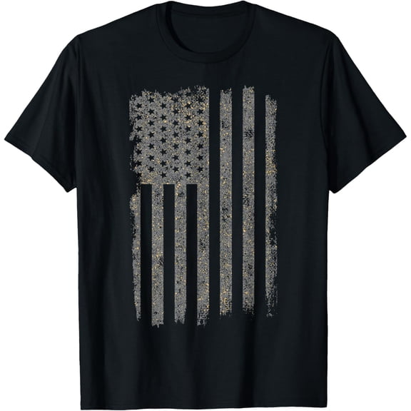 American Flag Vintage Patriotic Distressed USA Flag T-ShirtMen and women can wear, black T-shirts, gifts. Age: M,L，XL 2XL, 3XL, 83XL