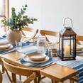 thumbnail image 6 of Navy Blue Ombre Stripe Round 13 Inch Placemats Set of 6, Farmhouse Simple Striped HeatResistant Non Slip Place Mats for Dining Table, Wipeable Braided Kitchen Table Mats for Housewarming, 6 of 9