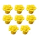 thumbnail image 2 of Scienceny Manijas de cerámica del gabinete de la flor única para el botón de cerámica del pomo de puerta de cerámica de la flor decorativa Artesanía amarillo, 2 of 6