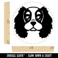 thumbnail image 2 of Cartoon Cavalier King Charles Spaniel Head Self-Inking Rubber Stamp Ink Stamper - Black Ink - Mini 1/2 Inch, 2 of 7