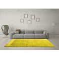 thumbnail image 3 of Ahgly Company Indoor Rectangle Abstract Yellow Contemporary Area Rugs, 4' x 6', 3 of 4