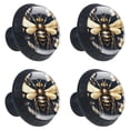 thumbnail image 2 of 4 Pcs Bee Knobs for Kitchen Cabinet Cupboard Dresser Bookcase Drawer Pulls Handles Round Home Decor, 2 of 8