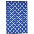 thumbnail image 1 of Erbanica Tapis en Plastique Réversible Intérieur/extérieur 4' x 6' Bleu Trellis, 1 of 5