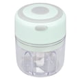 thumbnail image 4 of Picadora de Ajo Eléctrica, Mini Picadore de Verduras Portátil de 250 ml, Triturador de Ajo Recargable Por USB, Picadore de Cebolla Con Cuchilla de Acero inoxidable, 4 of 7