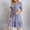 Purple, variant on IDALL Summer Dresses,Casual Dresses Women Casual Fashion Solid Color V Neck Short Sleeve Shirt Dress Petite Dresses,Modest Dresses,Womens Dresses Black Dress L