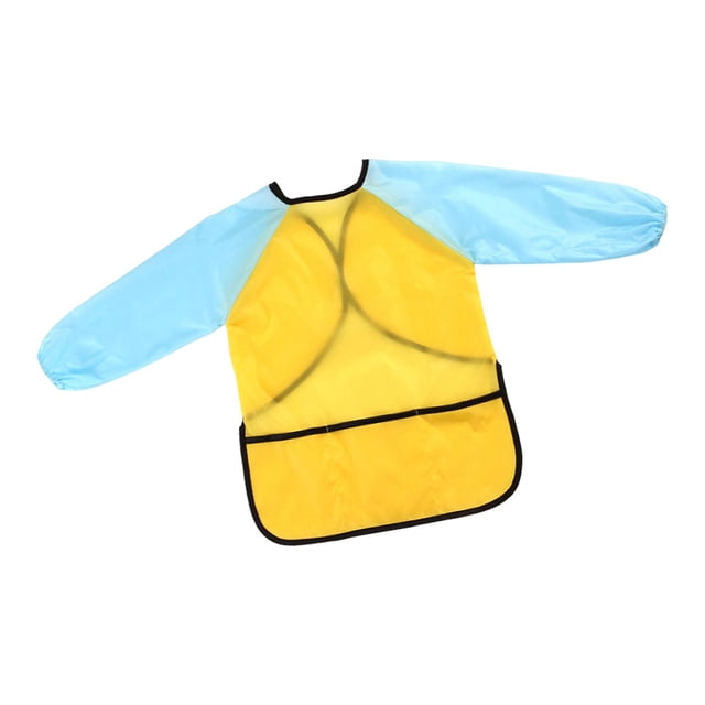 Babero de alimentación suave multiusos para niños, babero de manga impermeable para bebés, ligero, de manga larga, lavable para bebés, niñas y niños M
