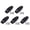 Black, variant on Storage Panel Retainer Latch Set, Spring Loaded ABS Hardware for Trailer Boat Cabinet Doors, 5 Pack Mount Use Support