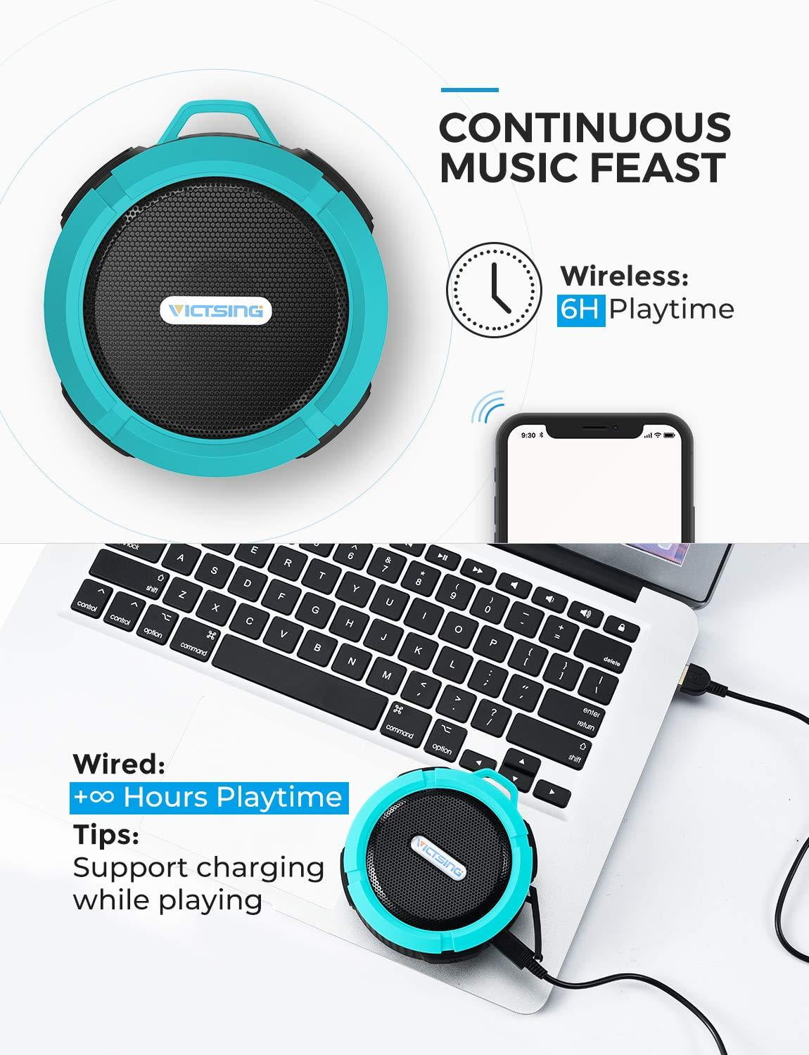 victsing bluetooth shower speaker