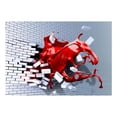 thumbnail image 3 of Tiptophomedecor 3D Illusion Wallpaper Wall Mural - Scarlet Inspiration, 3 of 4