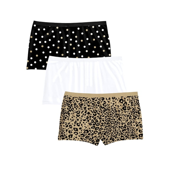 Comfort Choice Plus Size Boy Short 3-Pack