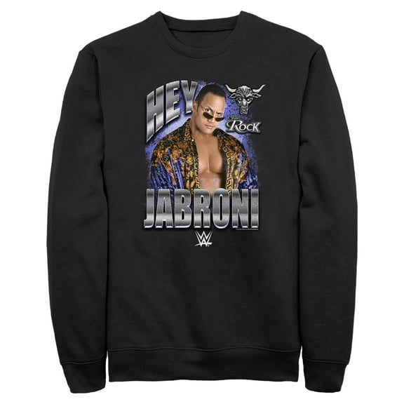 Mens WWE The Rock Hey Jabroni Sweatshirt