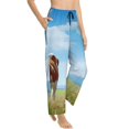 thumbnail image 6 of Salouo Cow Grazing Nature Print Women's Pajama Pants Casual Loose Sweatpants PJs Flowy Pants Drawstring Palazzo for Women Wide Leg Pants Lounge Pajama -XX-Large, 6 of 8