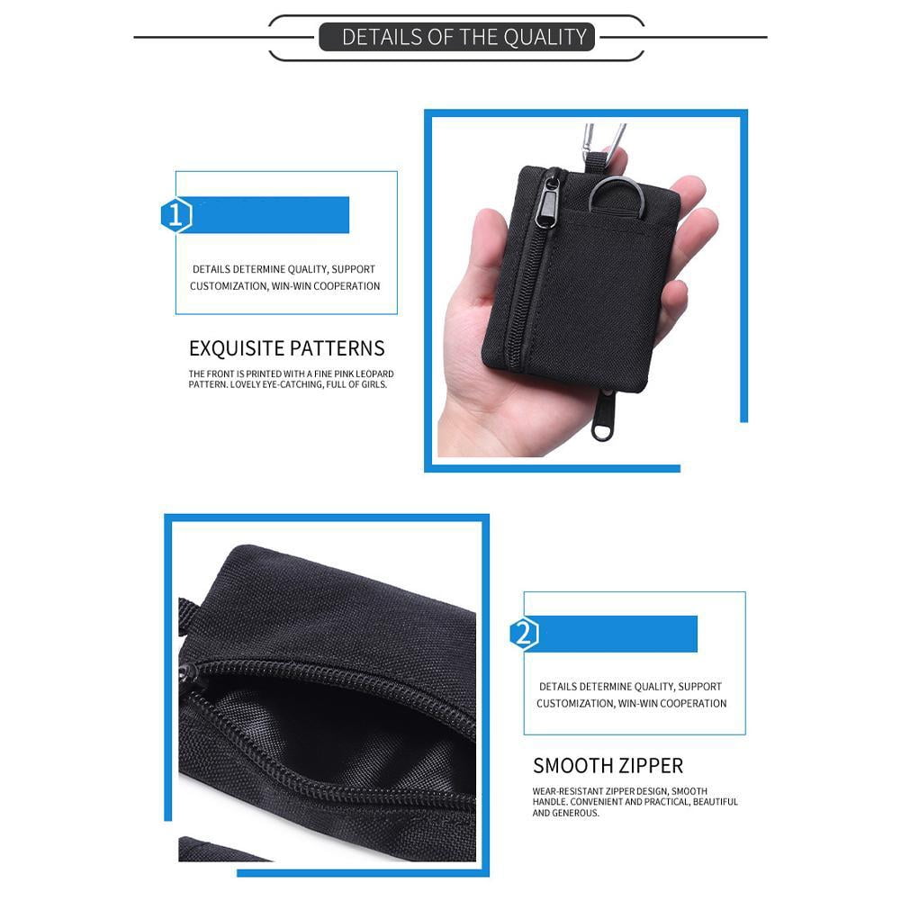 Simple Camping Mountain Climbing Fishing Key Bag Can Compact Coin Purse Buckle Storage Be Y8J2