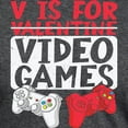 thumbnail image 3 of CafePress - V Is For Video Games Valentines Day Gamer T Shirt - Mens Tri-blend T-Shirt, 3 of 4
