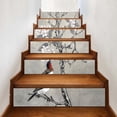 thumbnail image 4 of 6Pcs Bird Flower Tile Floor Stair Sticker Bathroom Kitchen Decor Waterproof Mural Decals Adhesive Art Wallpaper, 4 of 9