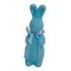 thumbnail image 5 of Figura de conejo de Pascua flocado, decoración de Pascua, mano de obra fina, espuma decorativa Azul, 5 of 9
