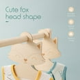 thumbnail image 2 of 5Pcs Cloth Hanger Non-slip Space Saving Wooden Fox Shaped Baby Hanger Rack for Wardrobe, 2 of 7