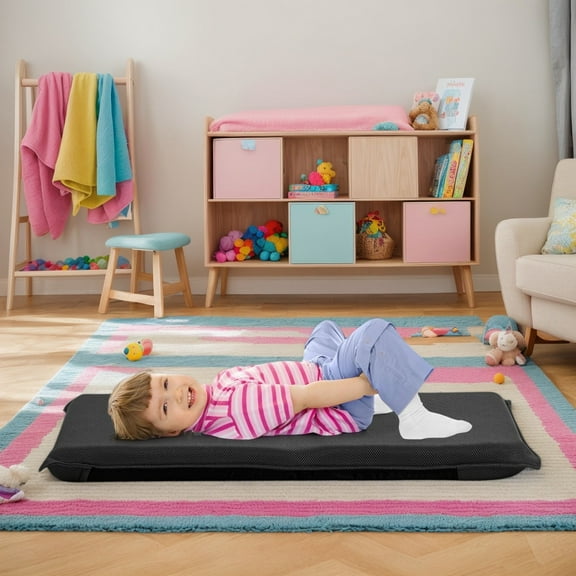 YYAo Floor Gaming Chair, Recliner,Meditation Floor Chair,Adjustable 6 Positions Folding Lazy Man Sofa Chair Floor Chair-Black